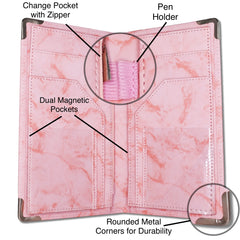 Peach Marble Server Book - 86Campers