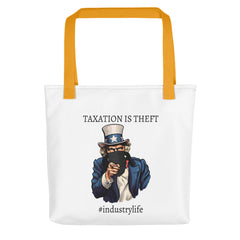 Taxation Is Theft Tote bag - 86Campers