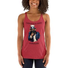 Taxation Is Theft Women's Racerback Tank - 86Campers